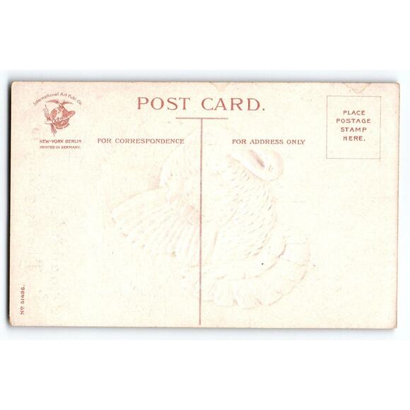 Ellen Clapsaddle Thanksgiving Day Greetings Postcard Turkey Embossed Int. Art - Picture 2 of 2